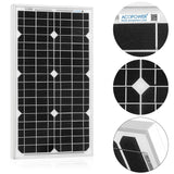 ACOPOWER 30 Watts Mono Solar Panel, 12V