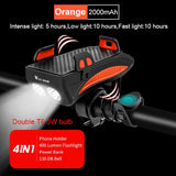 West Biking Phone Holder and Rechargeable Bike Light Mount