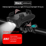 West Biking Phone Holder and Rechargeable Bike Light Mount