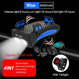 West Biking Phone Holder and Rechargeable Bike Light Mount