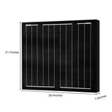 ACOPOWER 50 Watts All Black Mono Solar Panel, 12V