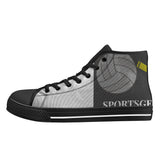 SportsGearOutdoors Logo High-Top Canvas Shoes - Black Sole
