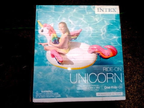 Intex Ride On Unicorn Blow Up Swimming Pool Toy