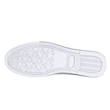 SportsGearOutdoors Rubber Outsoles Low-Top Canvas Shoes - White Sole