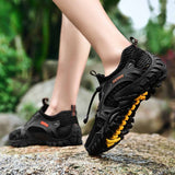 Summer Breathable Men Hiking Shoes Suede  Mesh Outdoor Mens Sneakers
