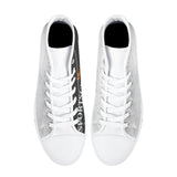 SportsGearOutdoors Logo High-Top Canvas Shoes White Soles